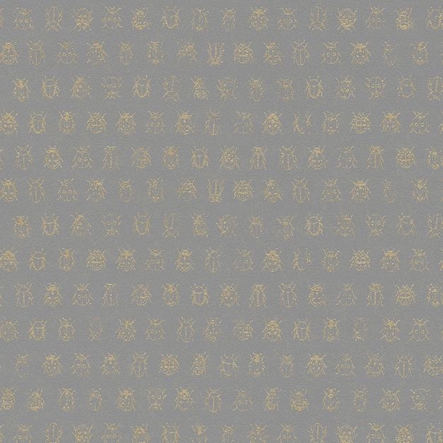 Graue Tapete mit goldenen Käfern 375037, Pip Studio 4, Eijffinger