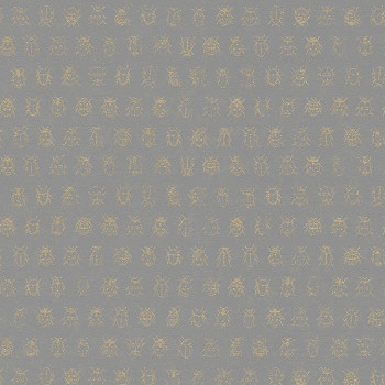 Graue Tapete mit goldenen Käfern 375037, Pip Studio 4, Eijffinger