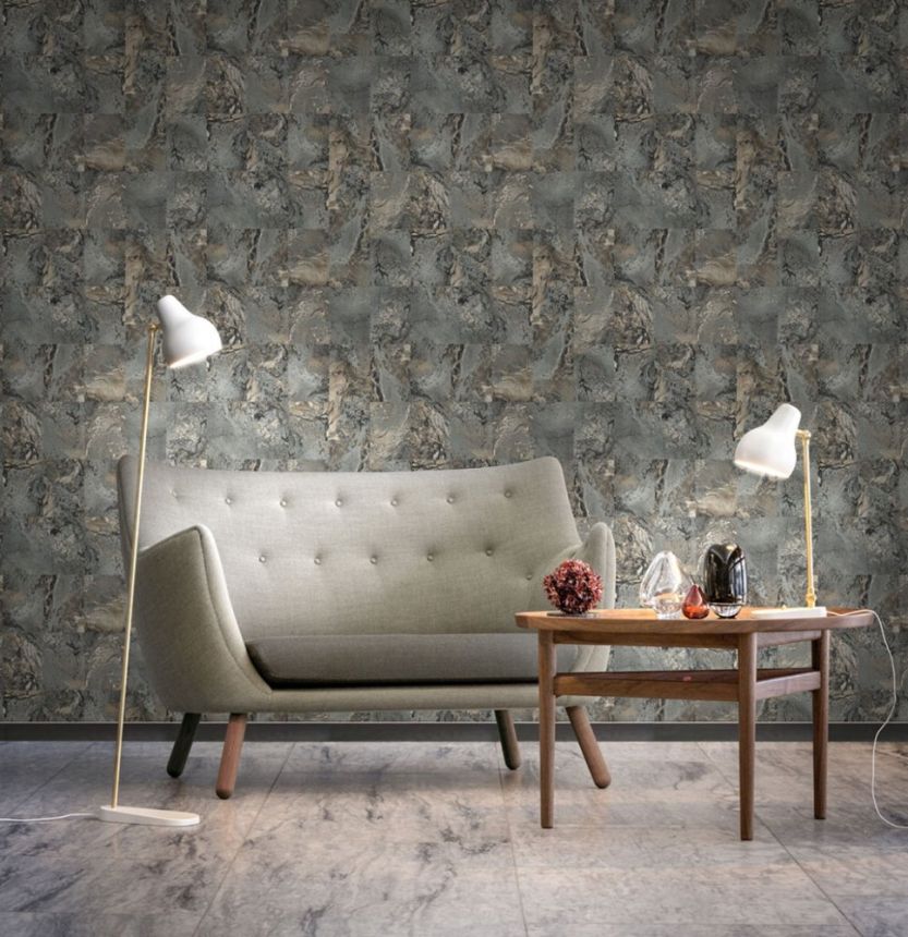 Luxury non-woven wallpaper Marble, vinyl surface, M23033, Architexture Murella, Zambaiti Parati