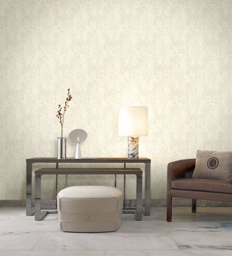 Luxury non-woven wallpaper a with vinyl surface Z21801, design Ornaments, Trussardi 5, Zambaiti Parati