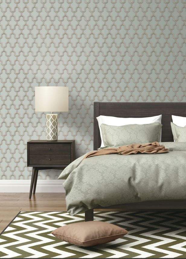 Luxustapete mit geometrischen Mustern WF121023, Wall Fabric, ID Design 