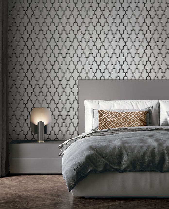 Luxustapete mit geometrischen Mustern WF121024, Wall Fabric, ID Design