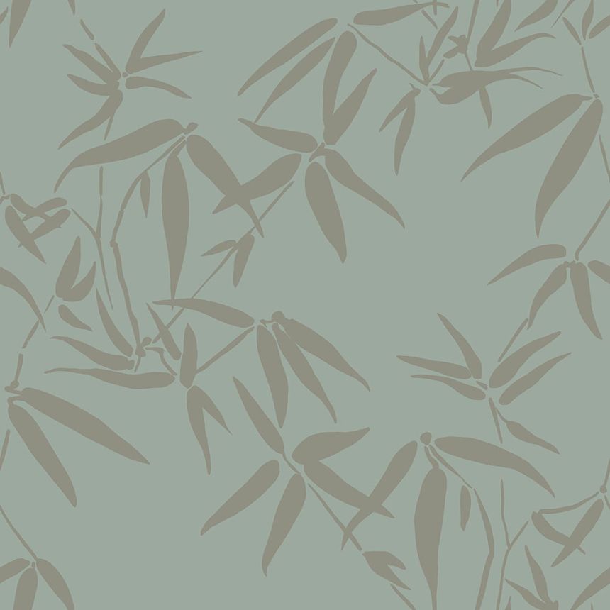 Grüne Tapete, metallische Bambusblätter347736, City Chic, Origin 