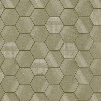 Luxury non-woven wallpaper with a vinyl surface, Z44803, Geometric pattern, Hexagons, Automobili Lamborghini, Zambaiti Parati