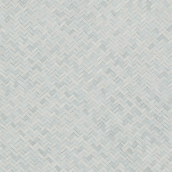 Graublaue Luxustapete, Rattan geflochten 33312, Botanica, Marburg