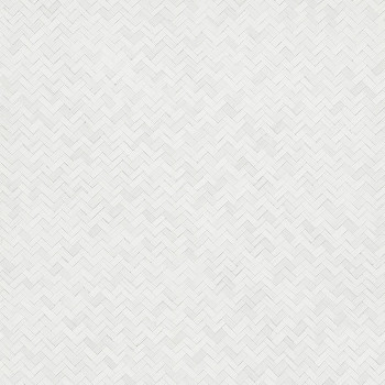Luxustapete in Grau und Weiß, Rattan geflochten 33315, Botanica, Marburg