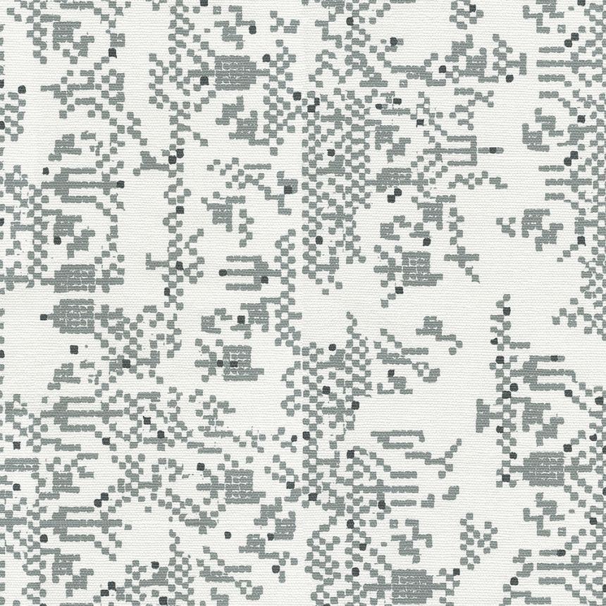 Weiße und graue geometrische Tapete UC51001, Unconventional 2, Emiliana Parati