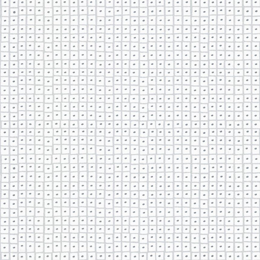 Geometrische Tapete in Weiß und Silber UC51013, Unconventional 2, Emiliana Parati 
