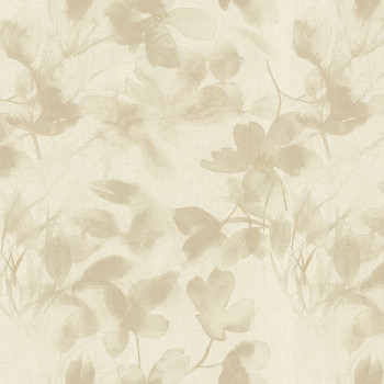 Luxuriöse Blumentapete in Creme und Beige 72954, Zen, Emiliana Parati 