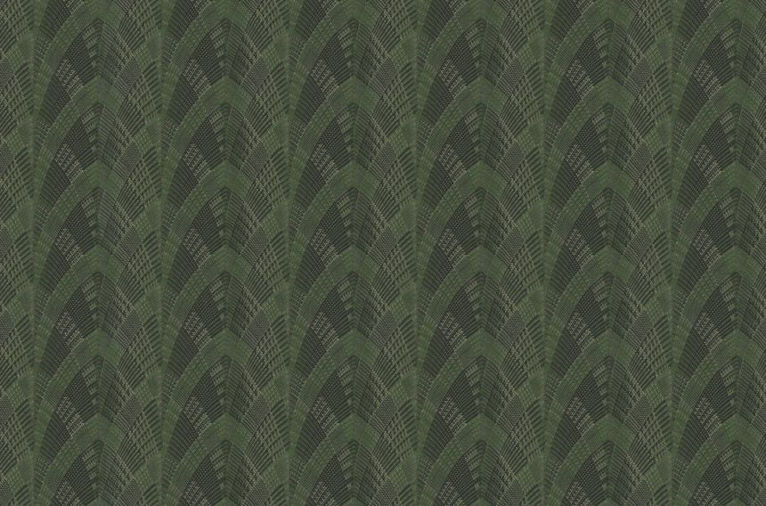 Luxuriöse grüne geometrische Vliestapete, GF62097, Gianfranco Ferre´Home N.3, Emiliana Parati
