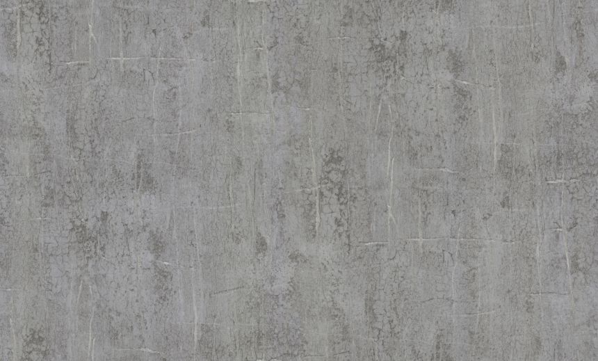 Luxuriöse grau-silberne Vliestapete, Imitation von gerissenem Putz, 86054, Valentin Yudashkin 5, Emiliana Parati