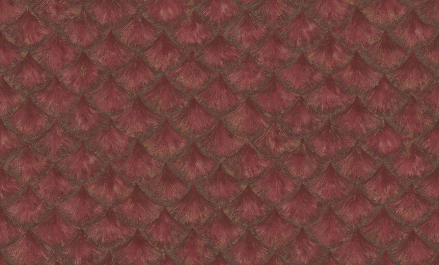 Luxuriöse bordeaux-goldene Vliestapete mit geometrischem Muster, 86094, Valentin Yudashkin 5, Emiliana Parati