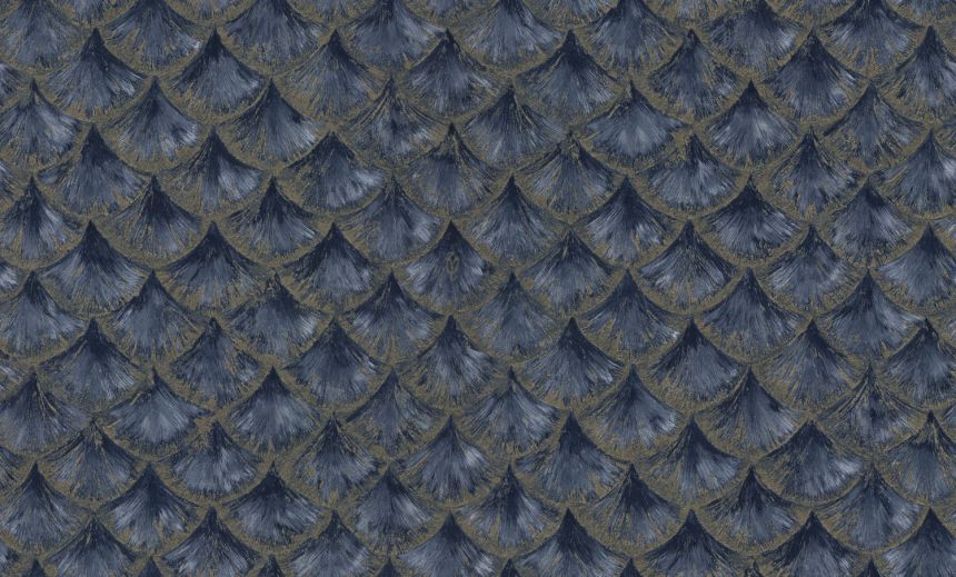 Luxuriöse blau-goldene Vliestapete mit geometrischem Muster, 86096, Valentin Yudashkin 5, Emiliana Parati
