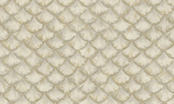 Luxuriöse beige-goldene Vliestapete mit geometrischem Muster, 86098, Valentin Yudashkin 5, Emiliana Parati