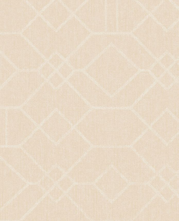 Cremefarbene Tapete mit geometrischem Muster, 324010, Embrace, Eijffinger