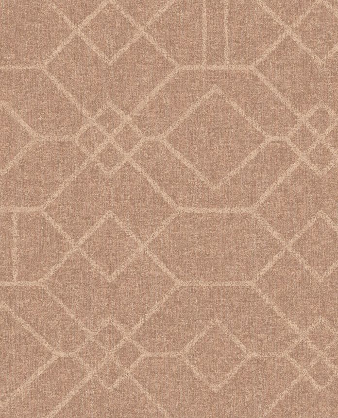 Altrosa Tapete mit geometrischem Muster, 324012, Embrace, Eijffinger