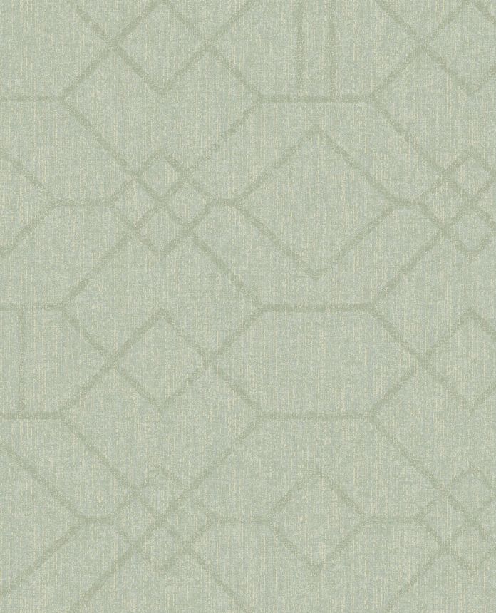 Grüne Tapete mit geometrischem Muster, 324013, Embrace, Eijffinger