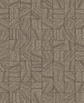 Braun-beige Tapete, Mosaik, 324032, Embrace, Eijffinger