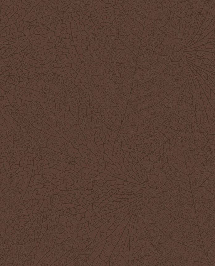 Braune Tapete mit metallischen Blättern, 324042, Embrace, Eijffinger