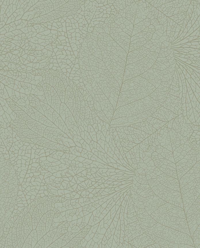 Grüne Tapete, metallische Blätter, 324043, Embrace, Eijffinger
