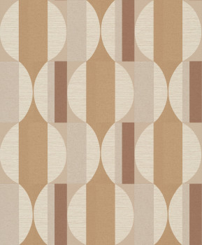 Braun-beige geometrische Tapete, CU3105, Cumaru, Grandeco