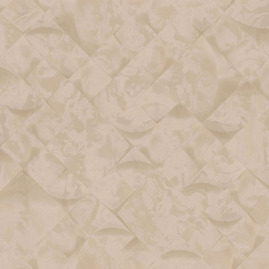 Luxuriöse geometrische marmorierte Tapete, M69929, Splendor, Zambaiti Parati