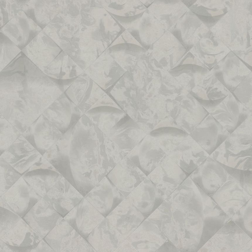 Graue geometrische marmorierte Tapete, M69935, Splendor, Zambaiti Parati