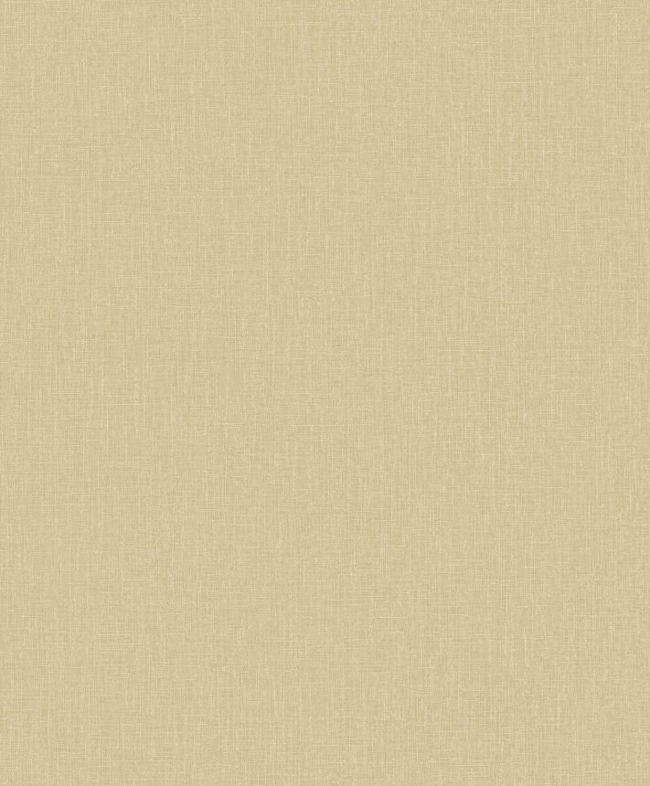 Gelb-beige Tapete, Stoffimitat, AT1015, Atmosphere, Grandeco