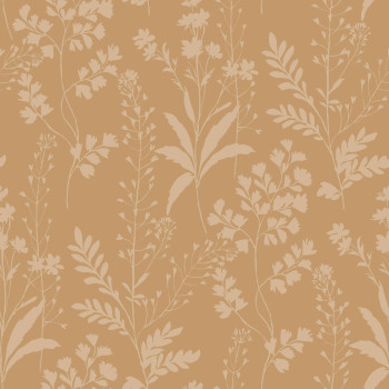 Braun-beige Tapete, Blätter, M52802, Botanique, Ugepa