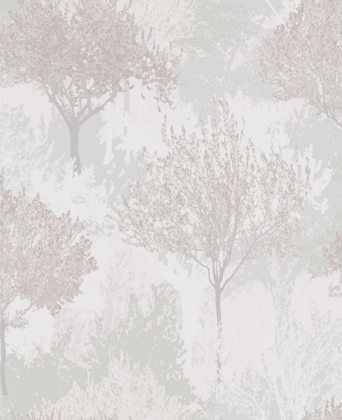 Graue und lila Tapete mit Bäumen, 118714, Zen, Superfresco Easy
