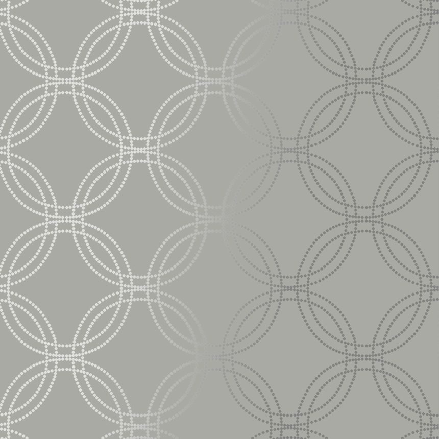 Grau-silberne Tapete mit geometrischen Mustern, 120140, Vavex 2025