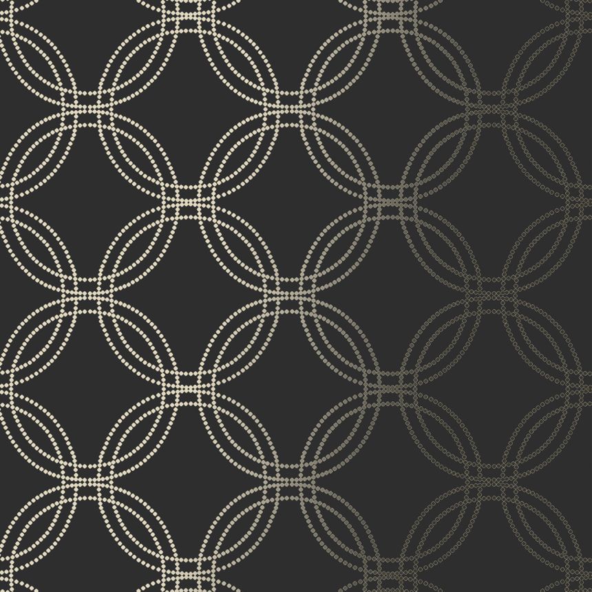 Schwarz-goldene Tapete mit geometrischen Mustern, 120141, Vavex 2025