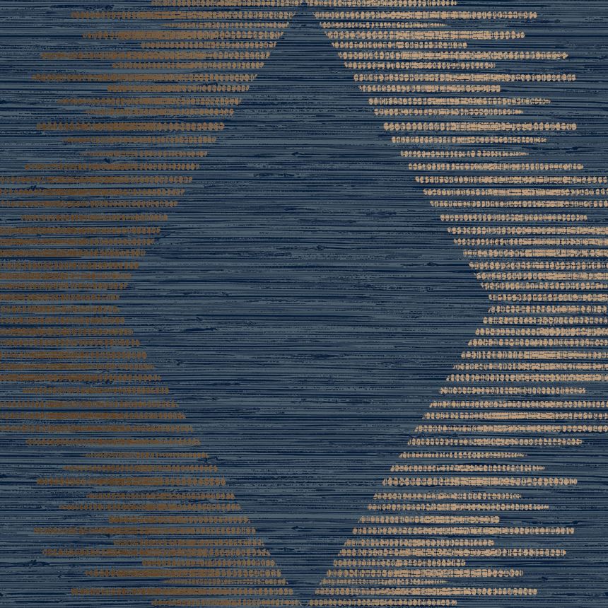 Blaue Tapete mit geometrischen Mustern, 120721, Vavex 2025