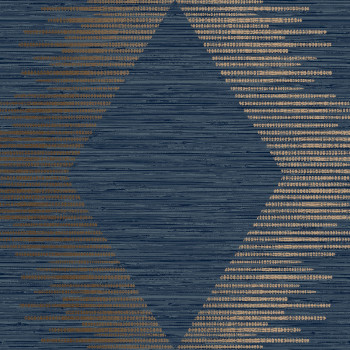 Blaue Tapete mit geometrischen Mustern, 120721, Vavex 2025