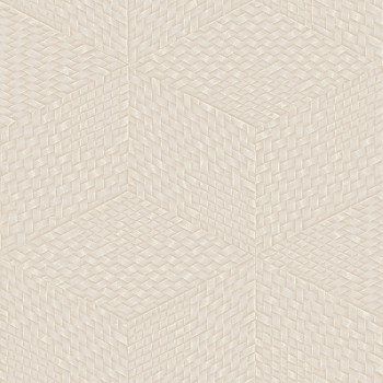 Beige geometrische 3D-Tapete, TP422953, Exclusive Threads, Design ID