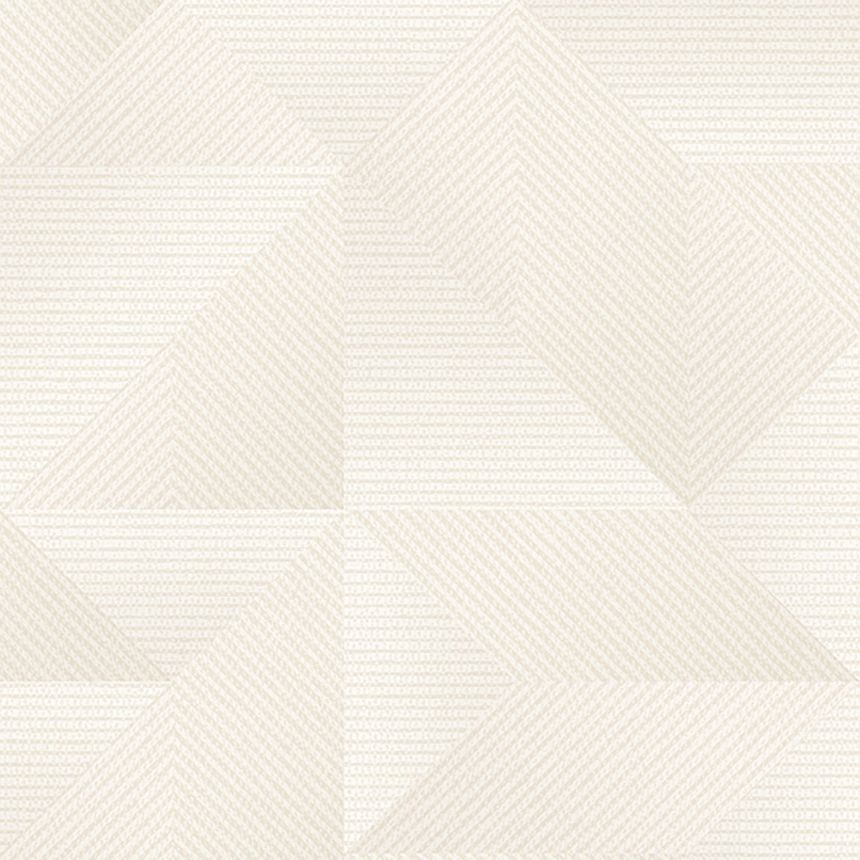 Luxuriöse weiße geometrische Tapete, TP422971, Exclusive Threads, Design ID
