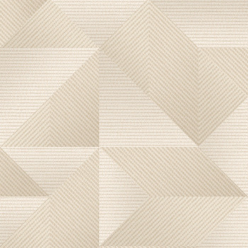 Luxuriöse beige geometrische Tapete, TP422972, Exclusive Threads, Design ID