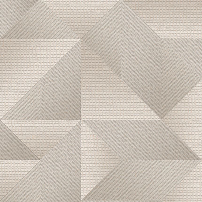 Graue geometrische 3D-Tapete, TP422973, Exclusive Threads, Design ID