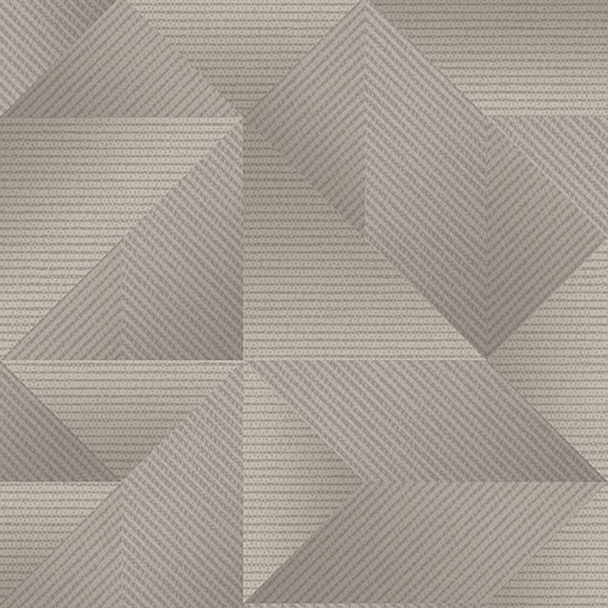 Braune geometrische 3D-Tapete, TP422975, Exclusive Threads, Design ID