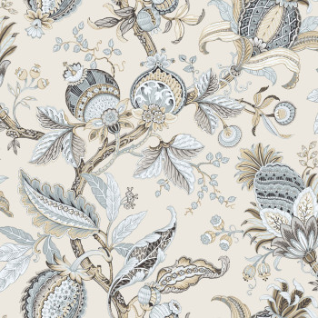 Beige florale Vliestapete, 84039, Blooming Garden, Cristiana Masi by Parato