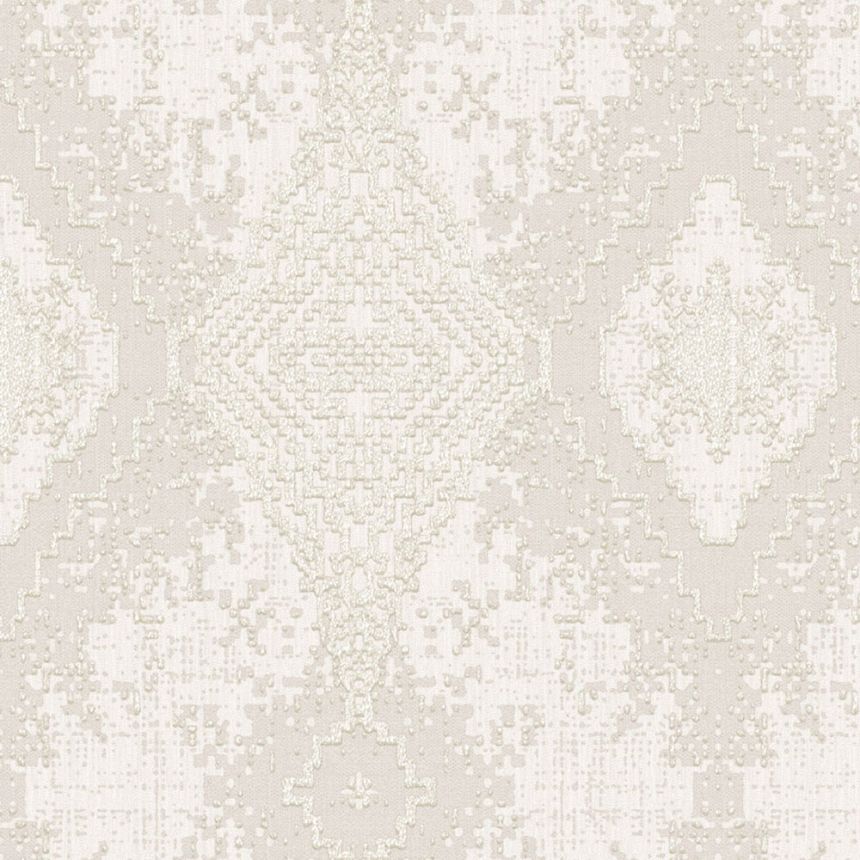 Hellbeige Luxustapete mit geometrischen Mustern, 47761, Eterna, Parato