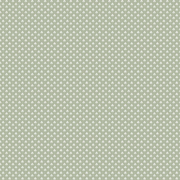 Grüne Vliestapete mit weißen Blättern, 12361, Fiori Country, Parato