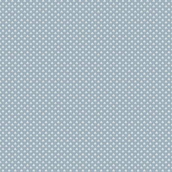 Blaue Vliestapete mit weißen Blättern, 12363, Fiori Country, Parato