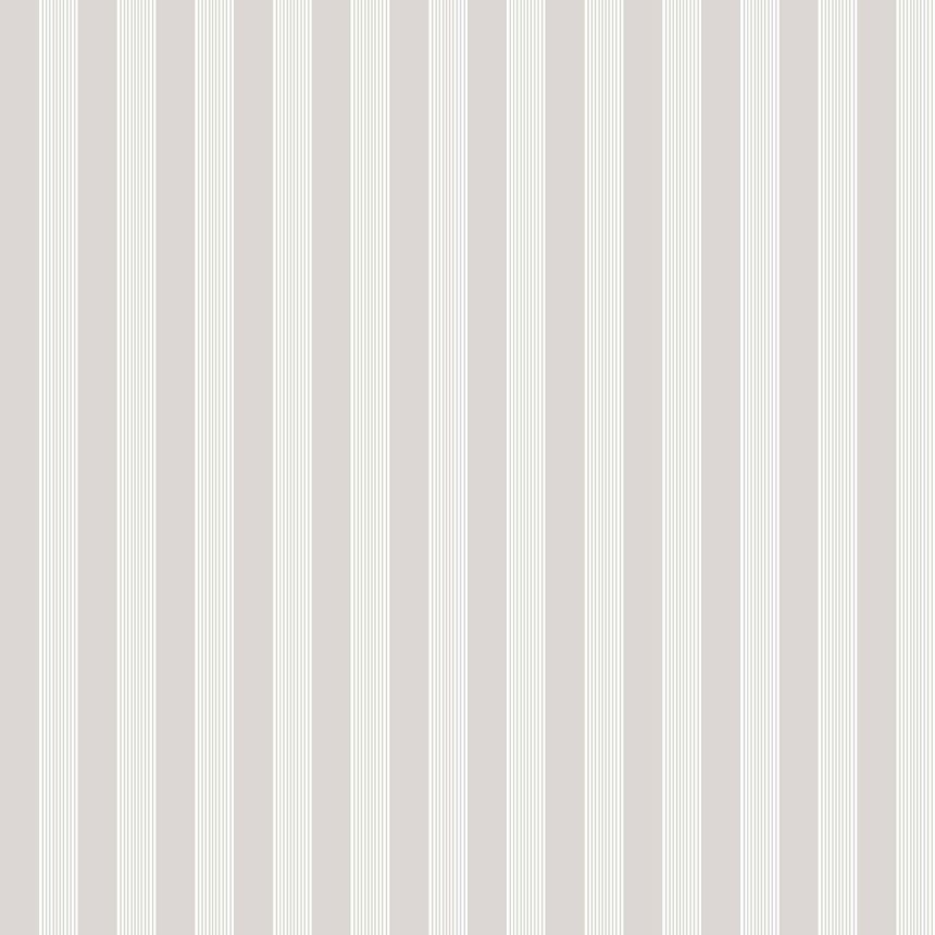 Graue Vliestapete mit weißen Streifen, 12381, Fiori Country, Parato