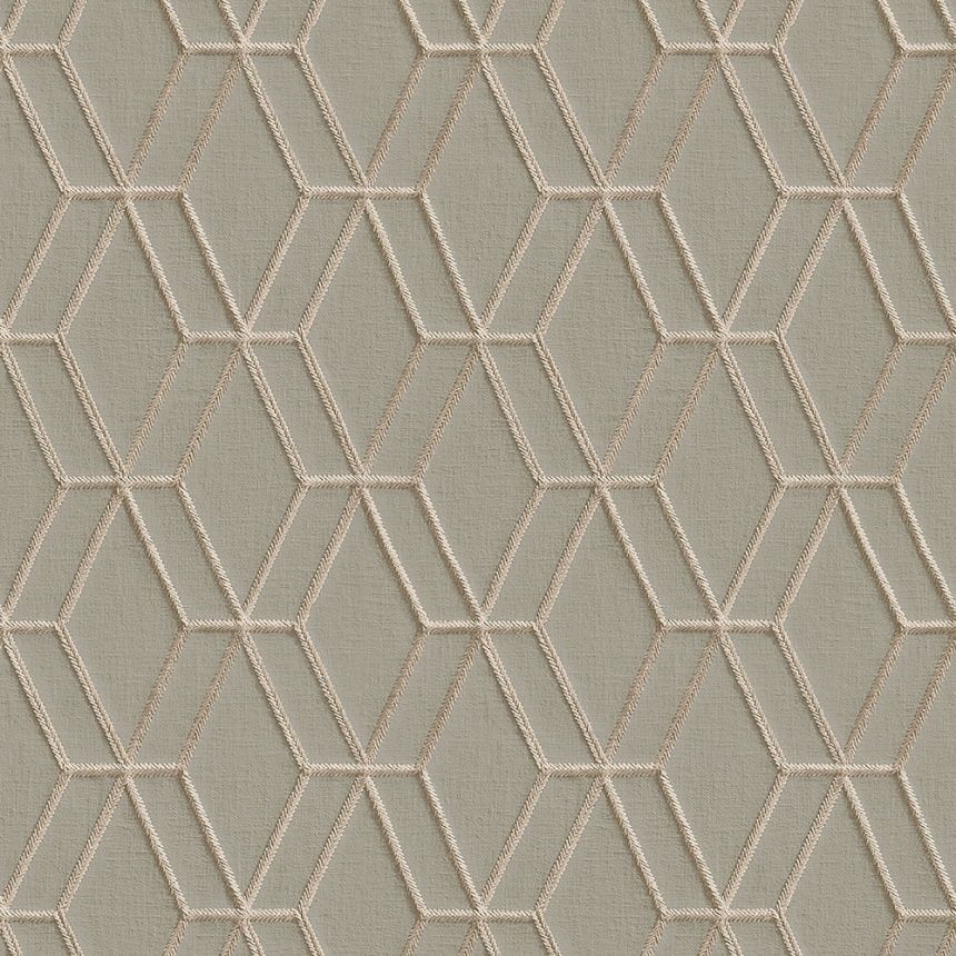 Non-woven geometric wallpaper with a vinyl surface DE120064, Wallstitch, Design ID