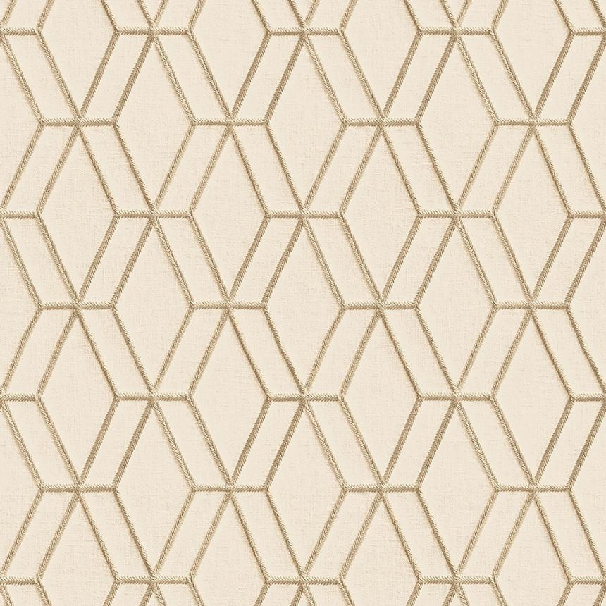 Non-woven geometric wallpaper with a vinyl surface DE120063, Wallstitch, Design ID