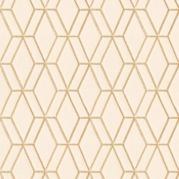 Non-woven geometric wallpaper with a vinyl surface DE120062, Wallstitch, Design ID