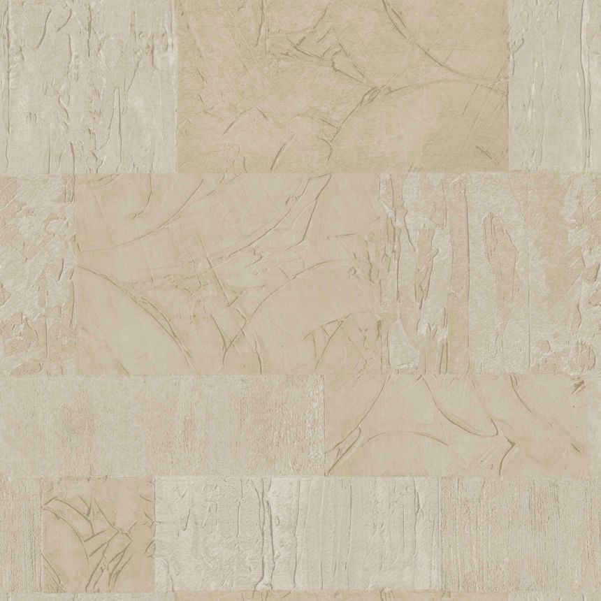 Beige-goldene Vliestapete, geometrisches Muster, Stuck, 24423, Textum, Cristiana Masi by Parato