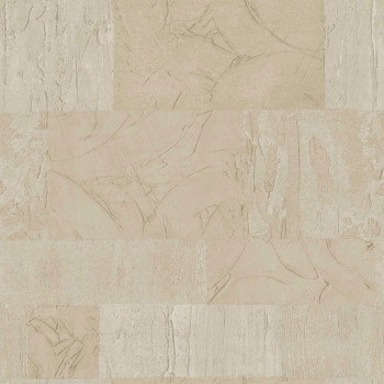 Beige-goldene Vliestapete, geometrisches Muster, Stuck, 24423, Textum, Cristiana Masi by Parato