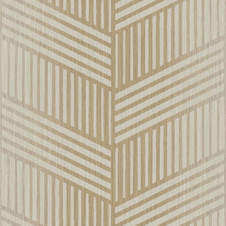 Goldbeige Vliestapete, geometrisches Muster, 24482, Textum, Cristiana Masi by Parato